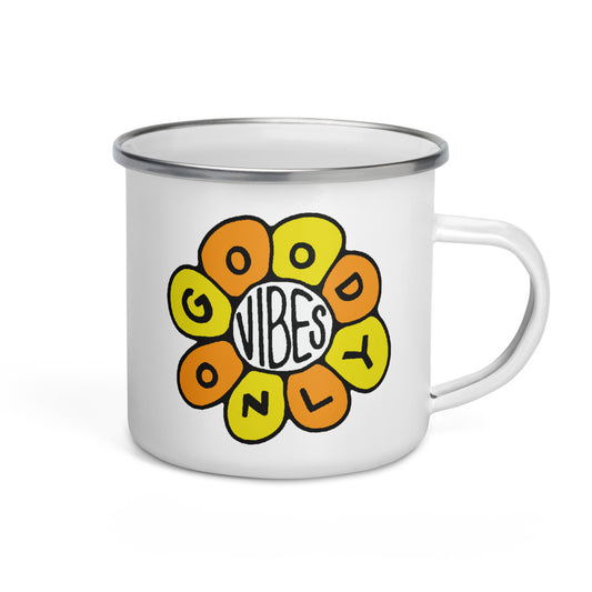 Good Vibes Only Enamel Mug